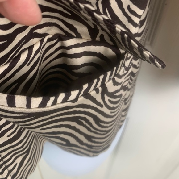 Ecologie Vintage Womens Zebra Print Jacket Lined‎ Belted Large Buttons Size L - Picture 5 of 9